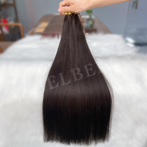 Extensions de cheveux I-Tip en cheveux humains naturels, 22 pouces 100g, invisibles pour fêtes <span class=keywords><strong>et</strong></span> mariages, noires, I-Tip doux, pour femmes - Product Image 2