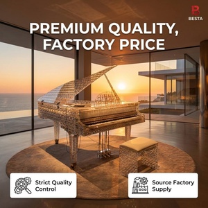 <span class=keywords><strong>Pianoforte</strong></span> a Coda Moderno in Cristallo a 88 Tasti, Leggero ed Ecologico, con Custodia, Design Personalizzato di Fabbrica per Sale da Concerto, Mostre d'Arte, Banchetti - Product Image 3