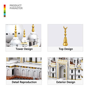Wange 5211 Taj Mahal India, Bloques de Construcción de Edificios Famosos, Modelo de Adorno, Juego de Bloques de Construcción Educativos para Niños - Product Image 3