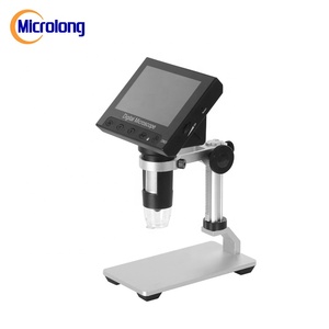 <span class=keywords><strong>Microscope</strong></span> numérique stéréo électronique de haute qualité pour la réparation de téléphones mobiles, caméra 1080P, écran LCD, 8 lumières LED réglables - Product Image 2