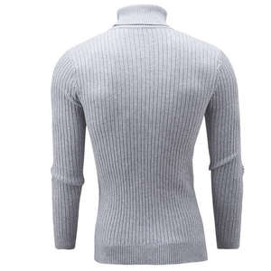 Vente en gros de pulls molletonnés polo à <span class=keywords><strong>col</strong></span> <span class=keywords><strong>roulé</strong></span> en laine mélangée pour hommes pullover décontracté OEM ODM tricots d'hiver exportateur - Product Image 6