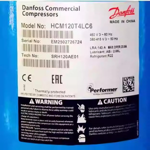 คอมเพรสเซอร์เชิงพาณิชย์ Danfoss รุ่น HCJ121T4LC6 480V 3 เฟส ใช้สารทำความเย็น R410A แบบสโครล - Product Image 2