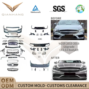 Nouveau kit carrosserie style W218 LCI CLS63 <span class=keywords><strong>AMG</strong></span> en PP, conversion de pare-chocs avant/arrière pour remplacement sur CLS Class Facelift 2014-2018 - Product Image 2