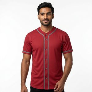 เสื้อเบสบอลผ้าเจอร์ซีย์ผ้าซับลิเมชันดีไซน์ใหม่ล่าสุด - Product Image 1