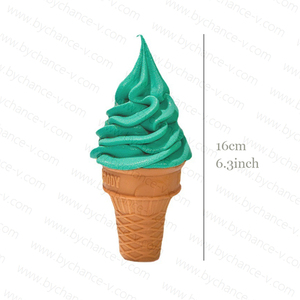 Visual Merchandising Props Realistic Swirl <strong>Ice</strong> Cream Cone Model <strong>Artificial</strong> Twist Cone <strong>Ice</strong> Cream Mock up for <strong>Ice</strong> Shop Decor - Product Image 3