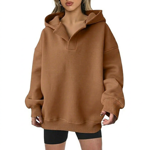 Sudadera Oversize para Mujer con Logo Personalizado, Estampado, Hombros Caídos, Fabricante Mayorista de Ropa - Product Image 1