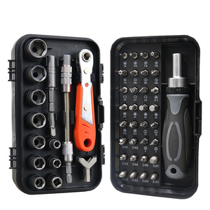 48 In 1 Ratchet <b>Screwdriver</b> Set <b>Multi</b> Functional Manual Household Repair Tool Kit With Magnetic <b>Bits</b> And Anti Slip Handle - Product Image 1