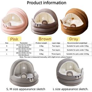 Artículos de accesorios para mascotas lujo ecológico peluche bonito forma de oso perro <span class=keywords><strong>gato</strong></span> <span class=keywords><strong>cueva</strong></span> cama nido equipo para dormir - Product Image 6