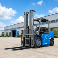 Truk Forklift Listrik Liftron CPD40D 4000kg 4 Ton Kapasitas Besar Pengisian Cepat untuk Transportasi Pallet Besar