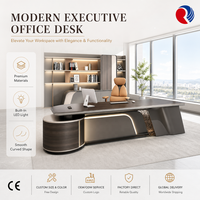 Bureau de direction, table de patron, bureau de direction moderne, mobilier de bureau de luxe pour le bureau