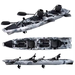 LSF recién llegado 14.8FT tándem <span class=keywords><strong>doble</strong></span> <span class=keywords><strong>pesca</strong></span> <span class=keywords><strong>Kayak</strong></span> Pedal Drive <span class=keywords><strong>Kayak</strong></span> barco <span class=keywords><strong>mar</strong></span> dos personas dos asientos con accesorios de motor - Product Image 1