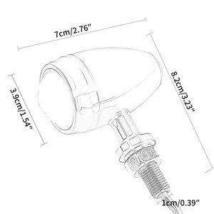Luces Intermitentes LED Universales de Aluminio para Motocicleta de 10 mm, Indicadores de 12 V para Chopper, Bobber, <span class=keywords><strong>Cafe</strong></span> <span class=keywords><strong>Racer</strong></span> Personalizado - Product Image 4