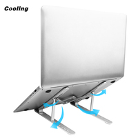 Support d'ordinateur portable en aluminium réglable, stable et portable pour MacBook et tablette