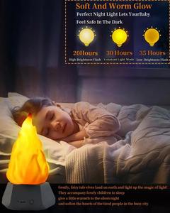 Luz nocturna con forma de llama para Halloween, con 3 modos de destello, carga USB, lámpara decorativa para exteriores, camping, jardín, paisaje, luz navideña - Product Image 6