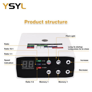 Peralatan gigi elektrik, peralatan Dental elektrik kecepatan tinggi Motor mikro desain Brushless 35000rpm 3 mode konversi bawaan LED Kelas II Operasi - Product Image 3
