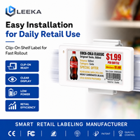 LEEKA Esl Support - Etiqueta Electrónica de Estante con Carcasa de ABS Multitamaño, Etiqueta Digital de Tinta Electrónica para Tiendas de Abarrotes