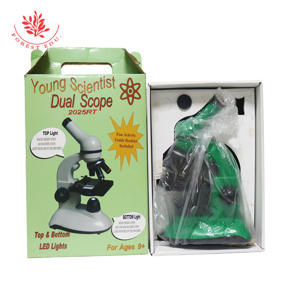 64X-2400X 単眼顕微鏡 光学式 小学校児童 科学実験 生物学教育 LED