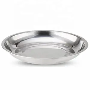 Cheap Stainless Steel Circular Disc Sus 410 Plate dishes Dinner Plate For Lunch