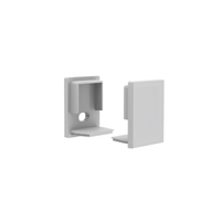 Couvercle de diffuseur personnalisé couleur noir argent canal d'extrusion en alliage d'aluminium lampe de nez d'escalier lumière cinéma étape LED profil