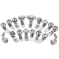 Serrure à came quart de tour NIWO MS705 en acier inoxydable 304, finition polie de haute qualité, serrure industrielle pour armoires