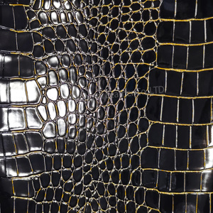 <span class=keywords><strong>Cuir</strong></span> synthétique de texture d'alligator de PVC pour la tapisserie d'ameublement de meubles et de fourre-tout fabriquée par Leather Company - Product Image 1