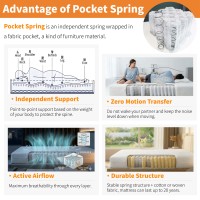 Meilleur prix pour matelas à ressorts ensachés individuels 3/5/7/9 zones avec micro-sommier pour lit double