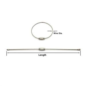 Llavero de Cable de Acero Inoxidable EWANG, Llavero de Cable Personalizado para Etiqueta de Equipaje - Product Image 2