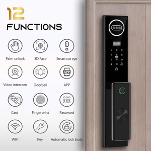 NeweKey Tuya <strong>Biometric</strong> Smart Lock Keyless Fingerprint Video Intercom For Wood WiFi Connectivity For Front Electric Lock - Product Image 2