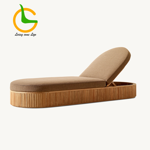 Vườn đồ gỗ ngoài trời đặt ghế tắm nắng ngoài trời KHÁCH SẠN VƯỜN hồ bơi ghế tắm nắng biệt thự hồ bơi ngoài trời Ghế phòng chờ - Product Image 3