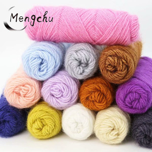 Fil de écharpe pour pull au Crochet, fil coloré, <span class=keywords><strong>alpaga</strong></span>, fil mélangé, viscose nylon, laine et coton cachemire pour le tricot à la main, g - Product Image 4