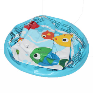 Inflatable Ice <b>Bucket</b> Portable <b>Folding</b> PVC Beach Toy For Kids With Handle And Sea Animal Print - Product Image 3