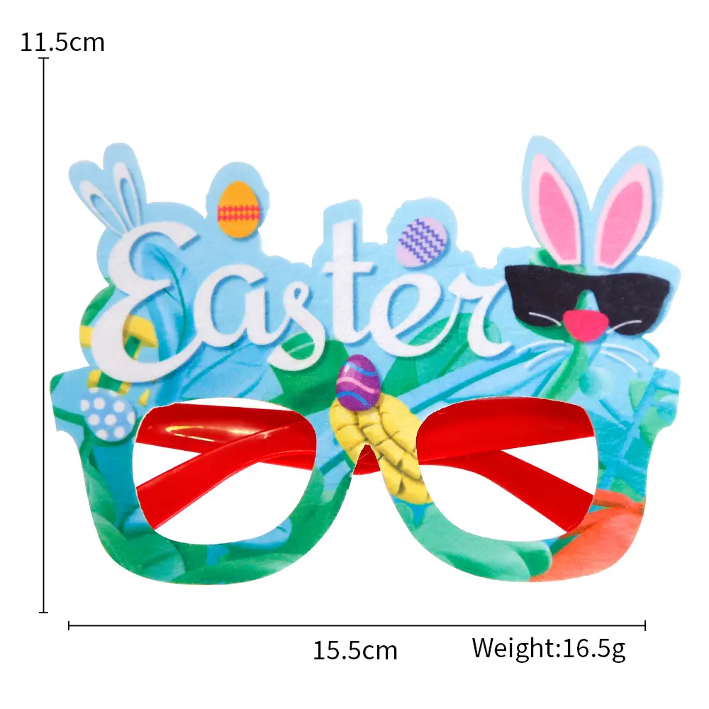 2024 New Easter Glasses Dress Up Kids Adult Holiday Party Decoration Supplies Bunny Eggs Glasses Frames