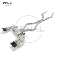 Ecnal Pour 2013-2016 2013-2018 BMW F85 F86 X5M X6M 4.4T échappement après silencieux soupape de vide SS304 soupape d'échappement
