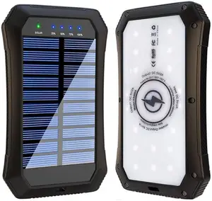 ES965S cargador portatil 20000 शक्ति बैंकों पोर्टेबल वायरलेस cargador सौर ऊर्जा चार्जर बिजली बैंक solare powerbank 20000 mah