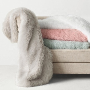 도매 털이 격자 무늬 담요 여우 여우 - Product Image 1