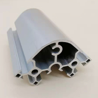 Profilé en aluminium industriel 6060, profilé en arc, profilé d'angle, ligne d'assemblage, alliage d'aluminium industriel