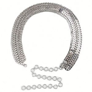 Rhinestone Crystal <b>Chain</b> Embellished Metal Iron Women's Stylish Wedding Sash Waist <b>Chain</b> <b>Belt</b> Customized Color Size High Quality - Product Image 1