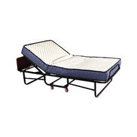 Lit d'appoint pliant simple ou double pour hôtel, en métal, 200x90 cm, lit simple pliable