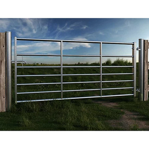 <span class=keywords><strong>Portail</strong></span> de ferme en acier galvanisé en promotion – <span class=keywords><strong>Portail</strong></span> à 5 barres, conception en treillis pour bétail, clôture de ferme rurale et portails - Product Image 2