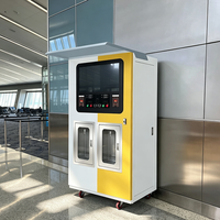 Máquina Expendedora de Agua Mineral Pura con Doble Salida, Dispensador de Acero Inoxidable para Plaza Pública