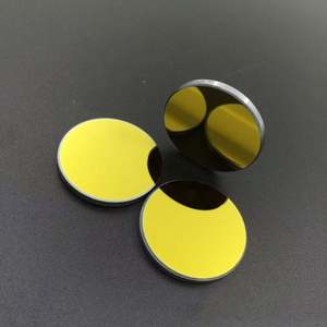 กระจกสะท้อนแสงเลเซอร์ทรงกลมเคลือบทอง - Product Image 1