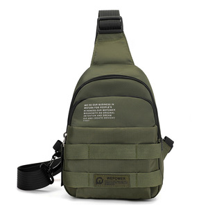 Sac bandoulière unisexe personnalisé avec logo, nouveau design, imperméable, petit sac à bandoulière, sac de sport en nylon - Product Image 1