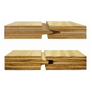 4x8 placage de bois BB/CC face et arrière languette et rainure panneau de fente en contreplaqué pin contreplaqué rainuré