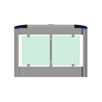 Puerta de Acceso Peatonal Automática de Alta Velocidad para Oficina/Aeropuerto, Alta Seguridad con Reconocimiento Facial