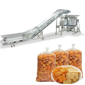 Factory Price 1-500kg 2 Head Linear Weigher Snacks Granule Filling Printing Date Packaging Machine