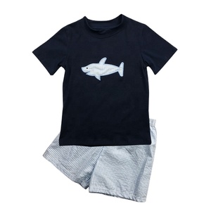 Combinaison bébé garçon en coton bleu marine avec motifs canard et cerf, fournisseur Gold - Product Image 6