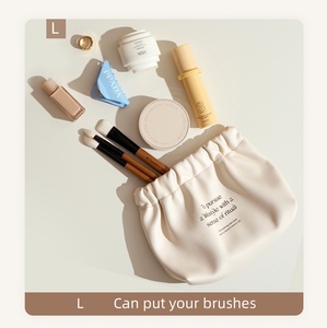 Fabbrica all'ingrosso logo personalizzato design di lusso nuovo rosa <span class=keywords><strong>piccola</strong></span> pelle PU mini sacchetto da toilette viaggio trucco cosmetico - Product Image 3