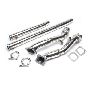 Silenciador automático para coche, Kit de tubo de escape de acero inoxidable para <span class=keywords><strong>Audi</strong></span> A4 (B5) S4/<span class=keywords><strong>A6</strong></span> (4B) <span class=keywords><strong>Biturbo</strong></span> 2,7/<span class=keywords><strong>A6</strong></span> Allroad - Product Image 2