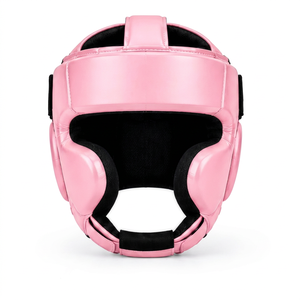 Protector de Cabeza de Boxeo de Cuero Rosa GENERAL INDUSTRIES, Cómodo y Ecológico, Protección Completa para Entrenamiento de Kickboxing - Product Image 1