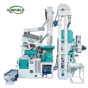 Sunfield 800-1000 kg/ora automatico multifunzionale lavorazione del grano macinazione del riso lucidatura combinata fresatrice per riso